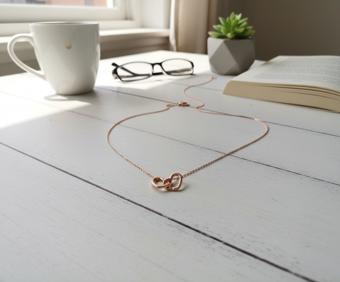 Collar en mesa casual