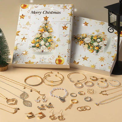 Calendario de Adviento Joyas – 24 Sorpresas Elegantes para Brillar en Navidad ✨💛