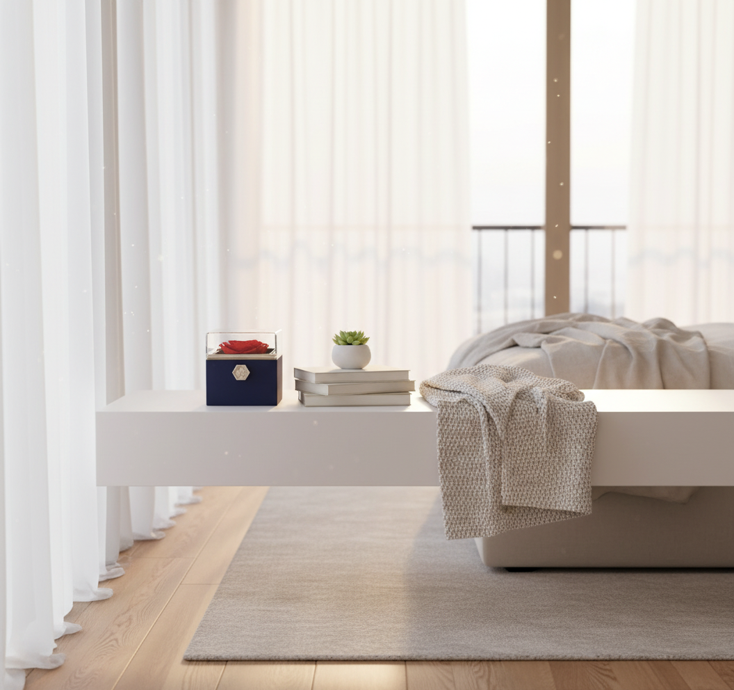 Rosa como pieza decorativa